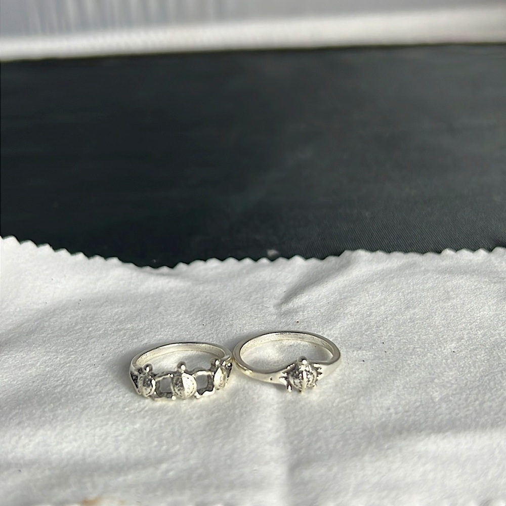 Sliver turtle rings